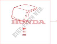TOP BOX PILLION PAD (TOP) voor Honda XL 1000 VARADERO ABS 2008