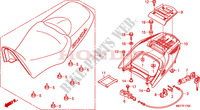 ZITTING voor Honda XL 1000 VARADERO ABS RED 2009