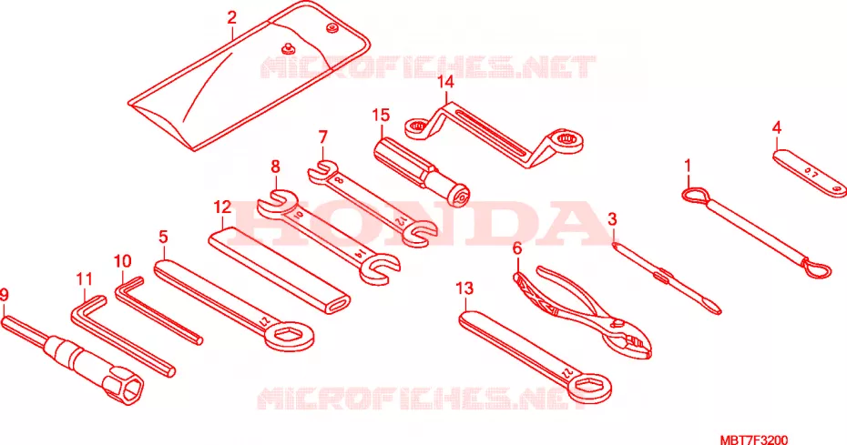 GEREEDSCHAP Honda MOTO 1000 VARADERO 2007  XL1000VA7