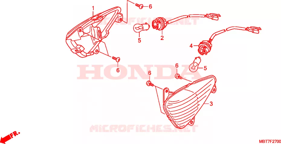KNIPPERLICHT Honda MOTO 1000 VARADERO 2009  XL1000VA7