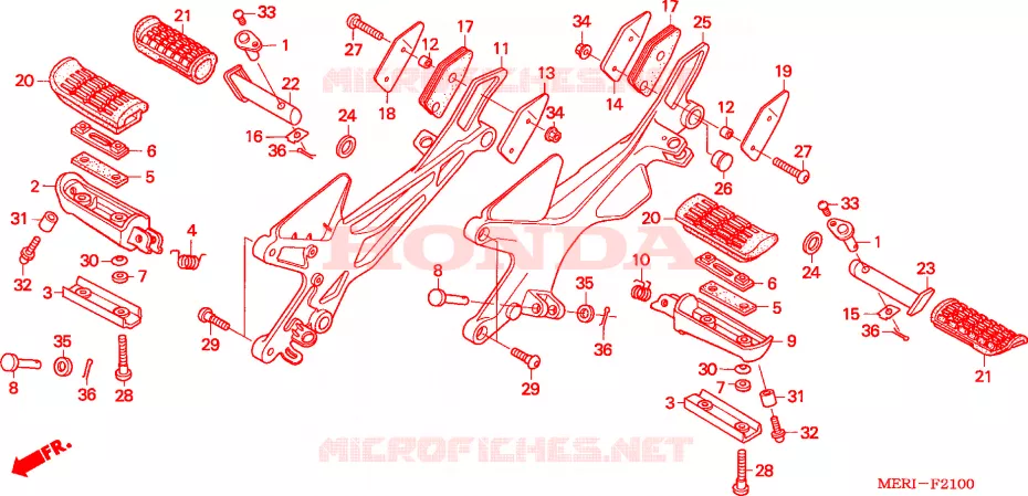 OPSTAP Honda MOTO 600 CBF 2005  CBF600N4