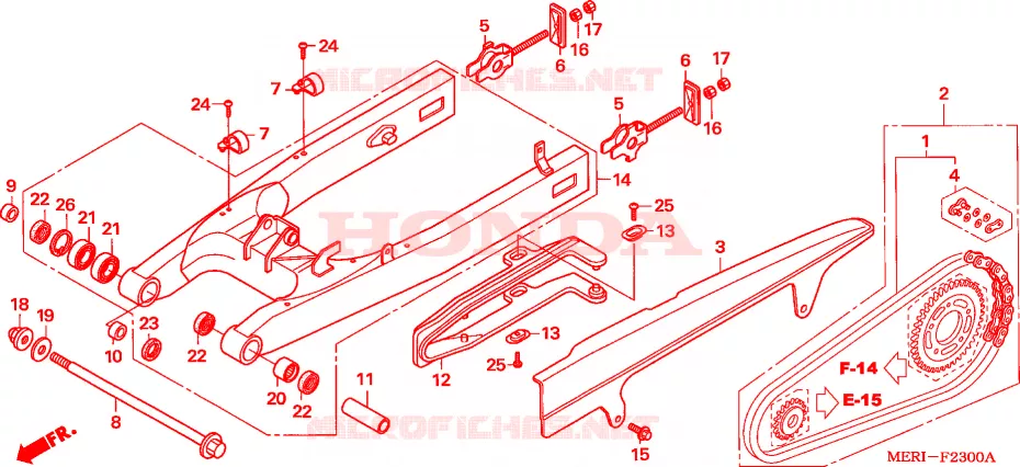 ZWAAI-ARM Honda MOTO 600 CBF 2004  CBF600SA4