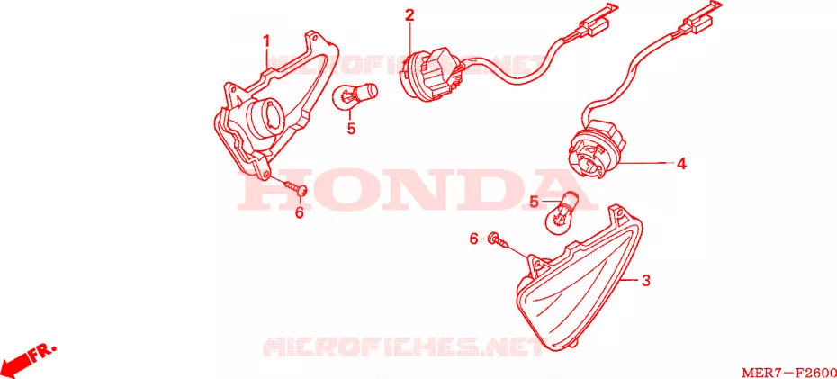 KNIPPERLICHT Honda MOTO 600 CBF 2008  CBF600SA8