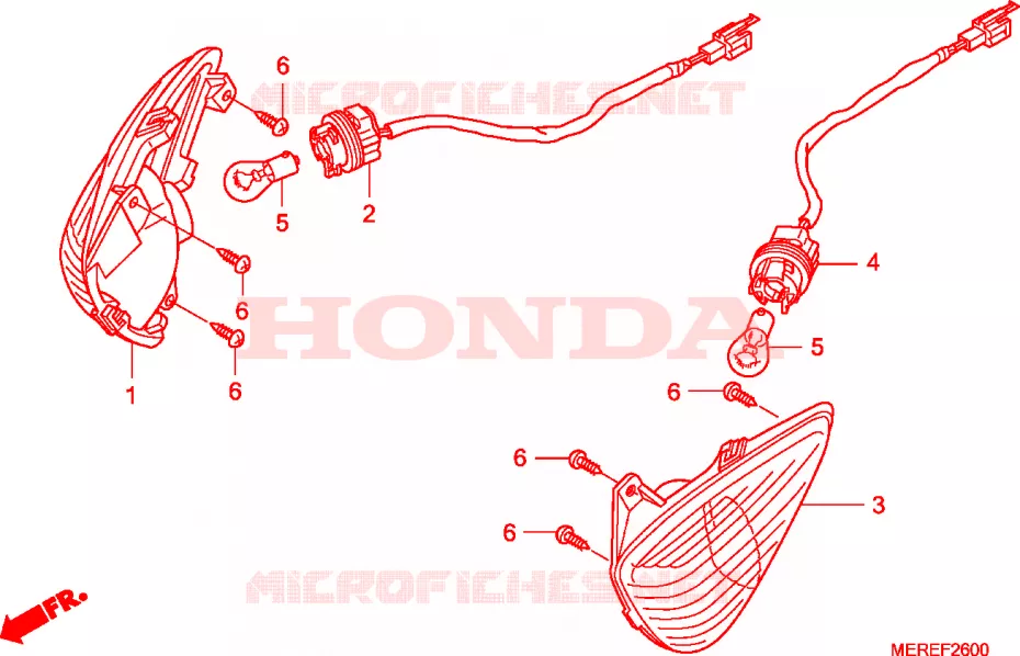 KNIPPERLICHT Honda MOTO 600 CBF 2009  CBF600SA9