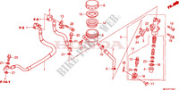 ACHTER REM HOOFD CILINDER(CBF1000A/T/S) voor Honda CBF 1000 T ABS 2007