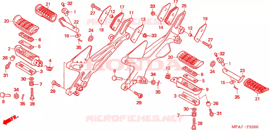 OPSTAP Honda MOTO 1000 CBF 2007  CBF1000S7