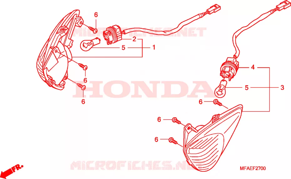 KNIPPERLICHT Honda MOTO 1000 CBF 2010  CBF1000AA