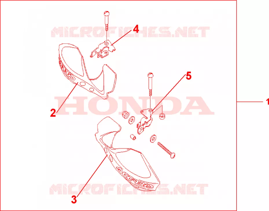  HANDKAP Honda MOTO 650 FMX 2005  FMX6505