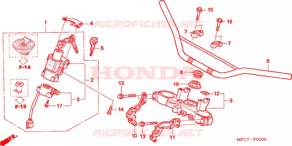 HENDEL PIJP/BOVENSTE BRUG Honda MOTO 650 FMX 2006  FMX6505_F