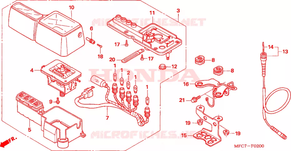 METER Honda MOTO 650 FMX 2005  FMX6505_F
