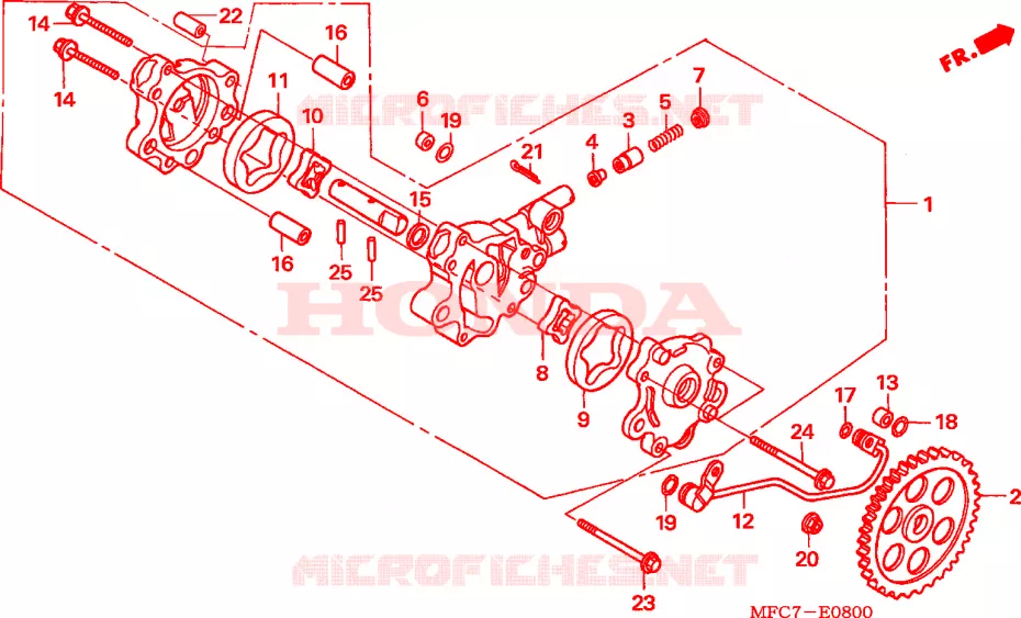 OLIEPOMP Honda MOTO 650 FMX 2006  FMX6506