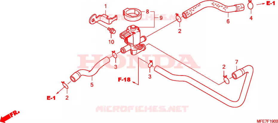 LUCHTINJEKTIE REGELAAR KLEP Honda MOTO 750 SHADOW 2009  VT750C2F9