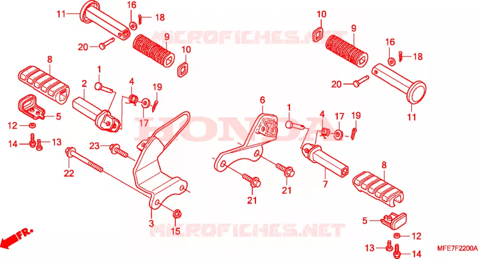 OPSTAP Honda MOTO 750 SHADOW 2009  VT750C2F9