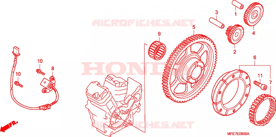 START KOPPELING Honda MOTO 750 SHADOW 2009  VT750C2F9
