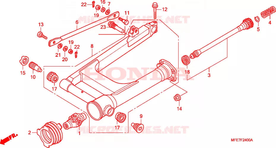 ZWAAI-ARM Honda MOTO 750 SHADOW 2010  VT750C2BA