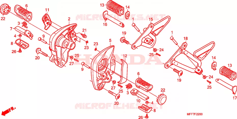 OPSTAP Honda MOTO 700 TRANSALP 2009  XL700VA8