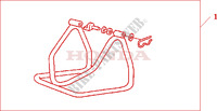 ONDERHOUDS STANDAARD ACHTER voor Honda CB 600 F HORNET STRIPES 2009
