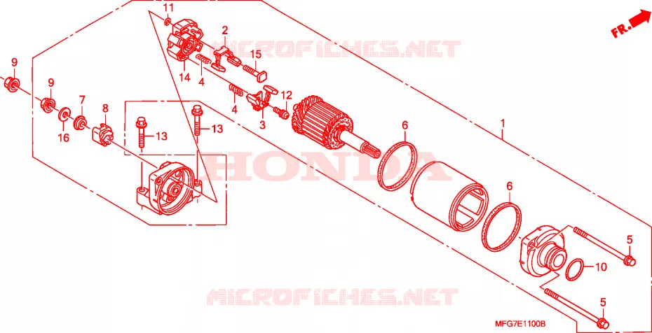 STARTEN MOTOR Honda MOTO 600 HORNET 2008  CB600F8