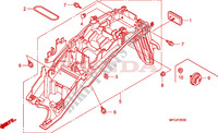 ACHTER STROOMLIJNKAP(1) voor Honda CB 600 F HORNET ABS 34HP 2010