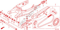 ZWAAI ARM voor Honda CB 600 F HORNET STRIPE 2010