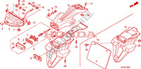 ACHTERLICHT voor Honda CB 1000 R TRICOLOR 2011