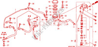 REMPOMP ACHTER voor Honda CB 1000 R TRICOLOR 2011