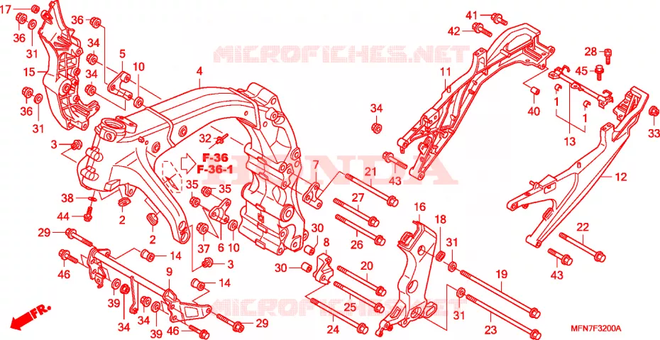 FRAME CHASSIS Honda MOTO 1000 CB 2009  CB1000R9