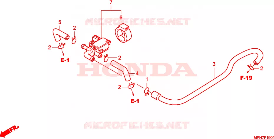 GAS RECYCLINGSYSTEEM Honda MOTO 1000 CB 2009  CB1000RA9