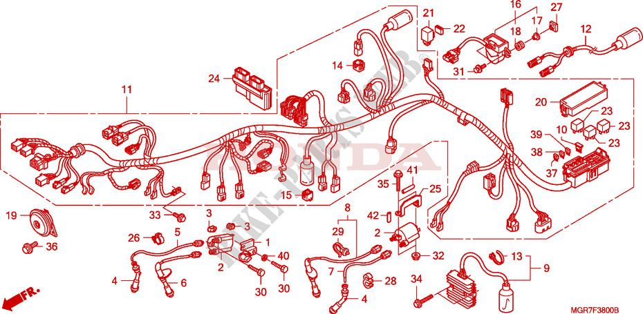 BEDRADINGSBUNDEL voor Honda VT 750 S 2011