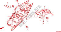 ACHTER STROOMLIJNKAP voor Honda CBR 600 F SPECIAL 2011
