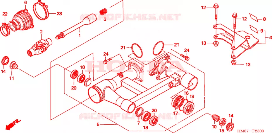 ZWAAI-ARM Honda ATV 250 FOURTRAX 2007  TRX250TM7