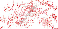 ACHTER STROOMLIJNKAP voor Honda FOURTRAX 500 FOREMAN RUBICON Hydrostatic 2009