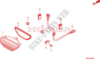 ACHTERLICHT voor Honda FOURTRAX 500 FOREMAN RUBICON Hydrostatic 2011