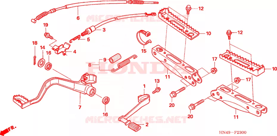 OPSTAP Honda ATV 350 FOURTRAX 2006  TRX350TM6