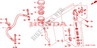 A., REM HOOFD CILINDER voor Honda FOURTRAX 650 RINCON 2007