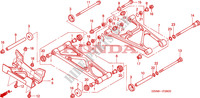 ACHTER ARM voor Honda FOURTRAX 680 RINCON 2010