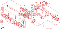 ACHTER KNOKKEL voor Honda FOURTRAX 680 RINCON 2010