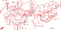 BRANDSTOF TANK voor Honda FOURTRAX 680 RINCON 2006