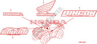 MERK voor Honda FOURTRAX 650 RINCON 2007
