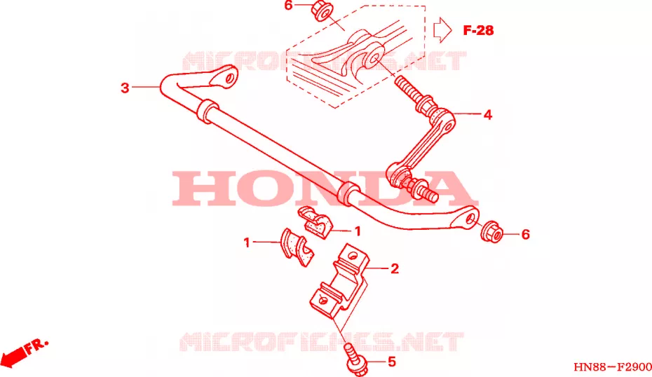 STABILISATOR Honda ATV 680 FOURTRAX 2007  TRX680FA7