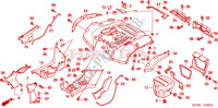 ACHTER STROOMLIJNKAP voor Honda FOURTRAX 500 FOREMAN 4X4 Electric Shift 2006