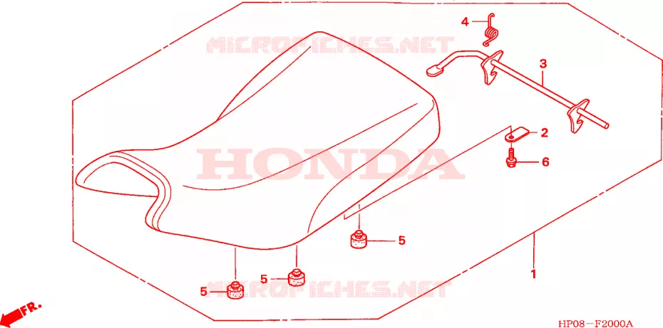 ZITTING Honda ATV 500 FOURTRAX 2006  TRX500TM6