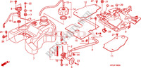 BRANDSTOF TANK voor Honda FOURTRAX 500 FOREMAN 4X4 Electric Shift, Power Steering 2008