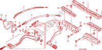 OPSTAP/PEDAAL voor Honda FOURTRAX 500 FOREMAN 4X4 RED 2007