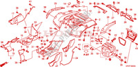 ACHTER STROOMLIJNKAP voor Honda FOURTRAX 500 FOREMAN 4X4 2011