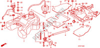 BRANDSTOF TANK voor Honda FOURTRAX 500 FOREMAN 4X4 Power Steering 2011