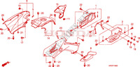 CHASSIS AFDEKKING voor Honda FOURTRAX 500 FOREMAN 4X4 RED 2012