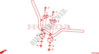 HENDEL PIJP voor Honda FOURTRAX 500 FOREMAN 4X4 RED 2012