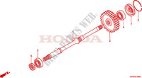 LAATSTE AS voor Honda FOURTRAX 500 FOREMAN 4X4 RED 2012