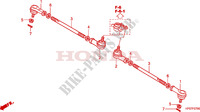 TREKSTANG voor Honda FOURTRAX 500 FOREMAN 4X4 RED 2012